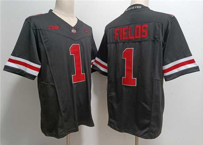 Men%27s Ohio State Buckeyes #1 Justin Fields Black 2023 F.U.S.E. Limited Stitched Jersey->ohio state buckeyes->NCAA Jersey